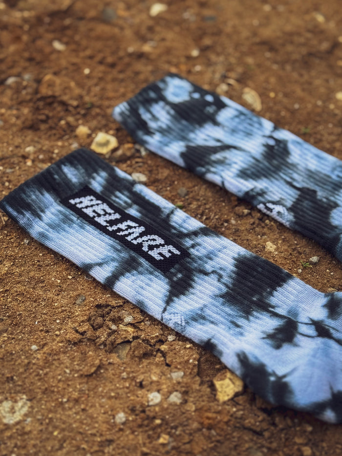 Box Logo Tie Dye Socks | Panda
