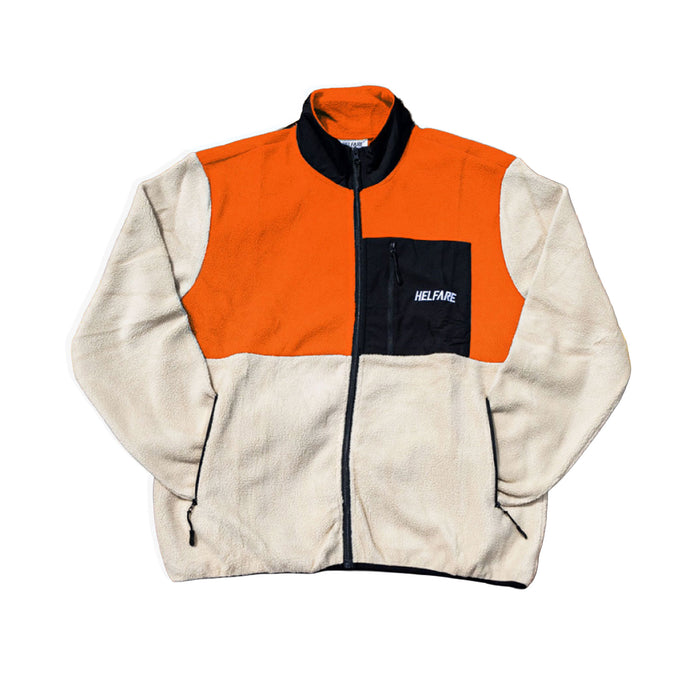 Voyager Sherpa Full Zip Fleece | Orange