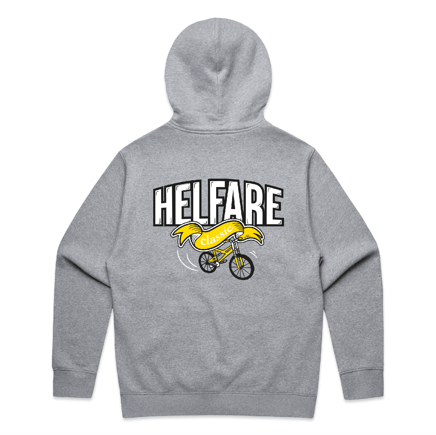 Helfare Classic Hood | Athletic Heather - HELFARE