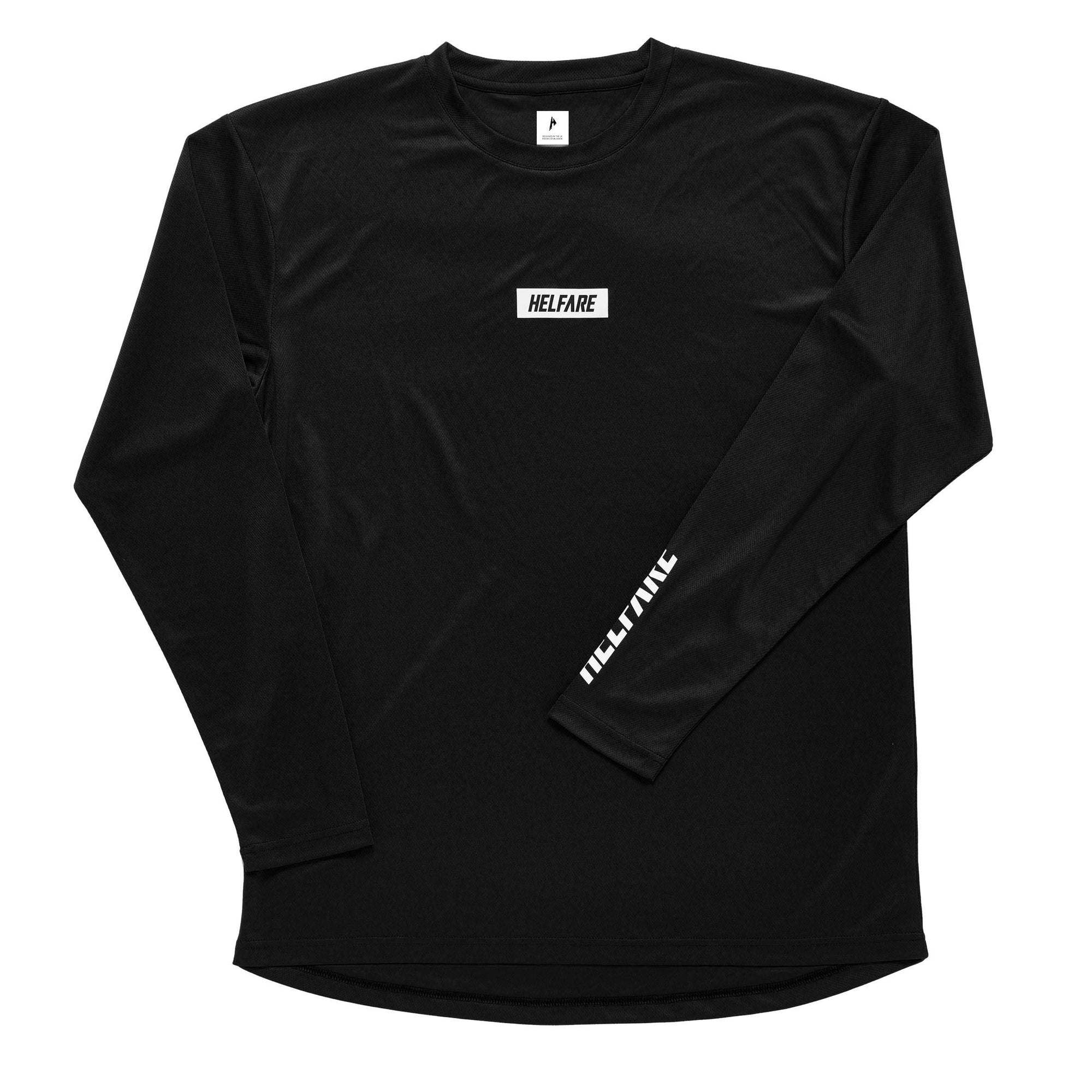 Cadence Long Sleeve Jersey | Black - HELFARE