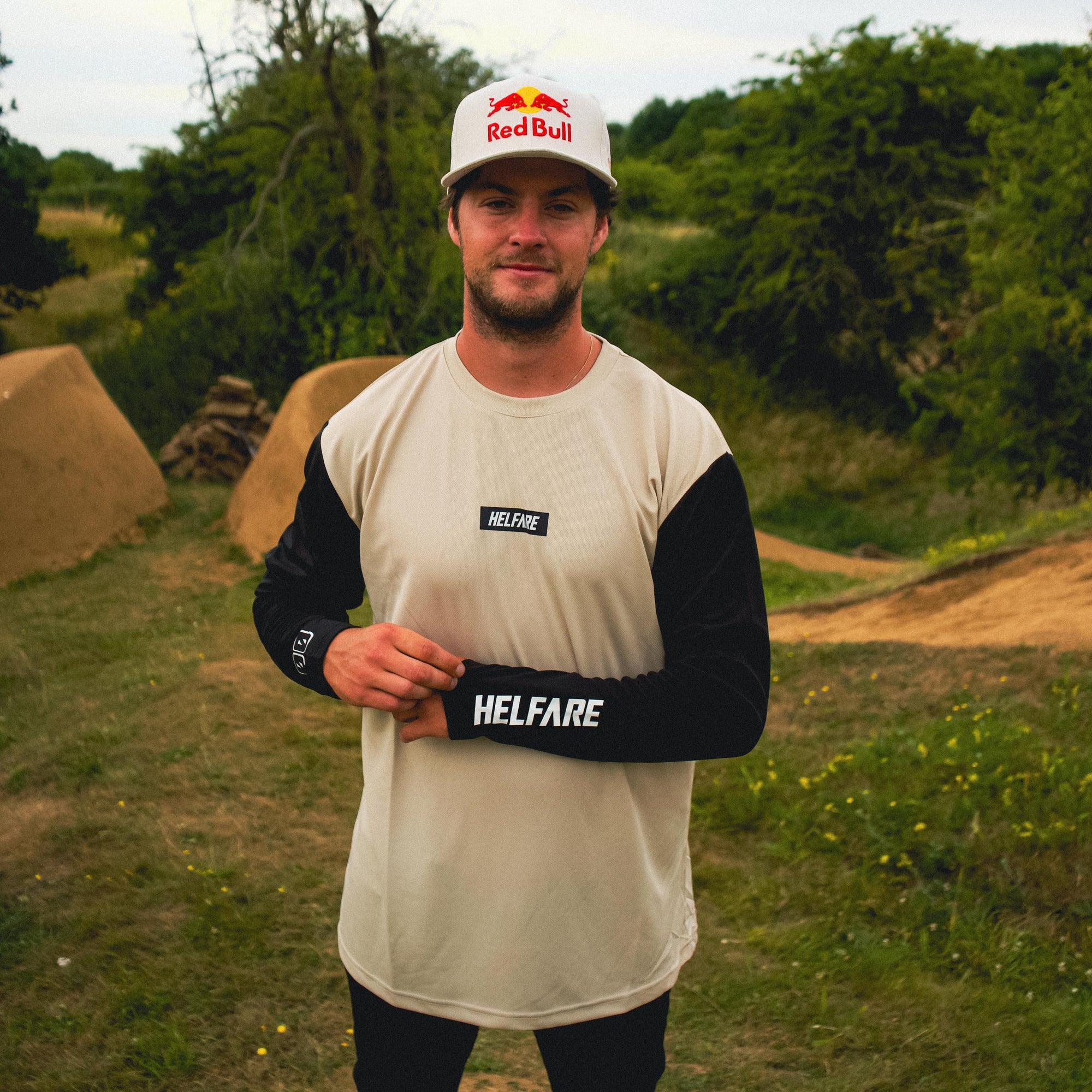 Cadence Long Sleeve Jersey | Sand - HELFARE