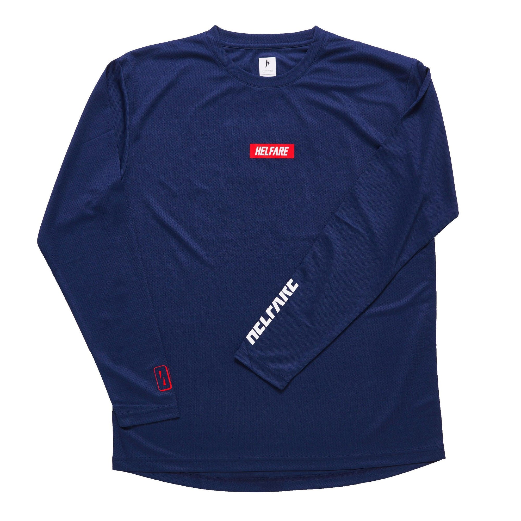 Cadence Long Sleeve Jersey | Navy - HELFARE