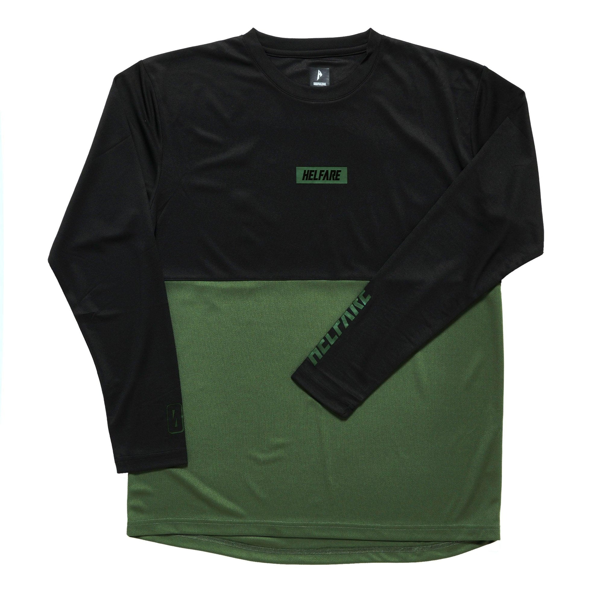 Cadence Long Sleeve Jersey | Olive - HELFARE